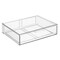 mDesign Stackable Kitchen Storage Bin Box with Pull-Out Drawer - Clear